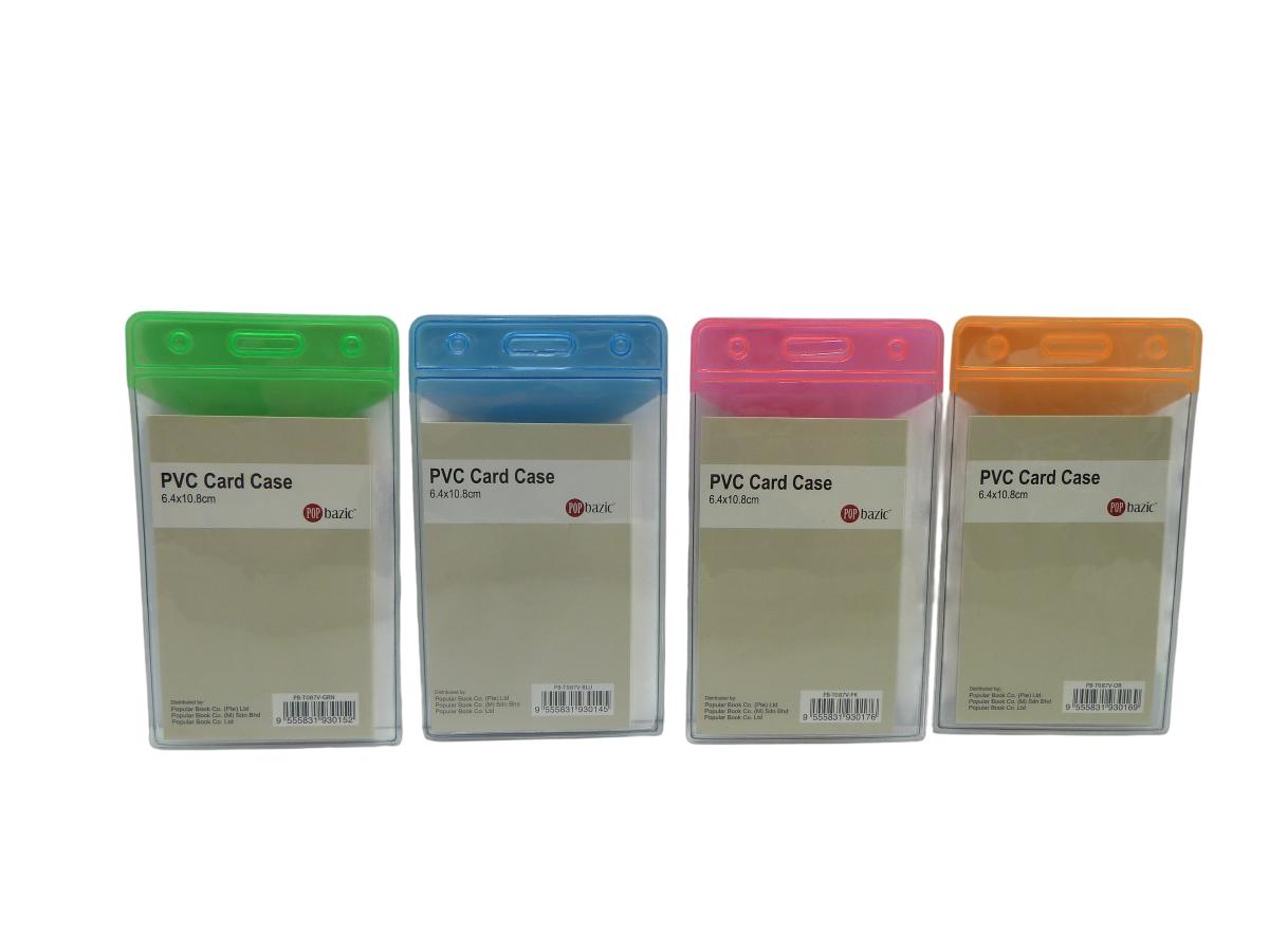 POP Bazic PVC Soft Card Case 6.4 × 10.8cm – Vertical