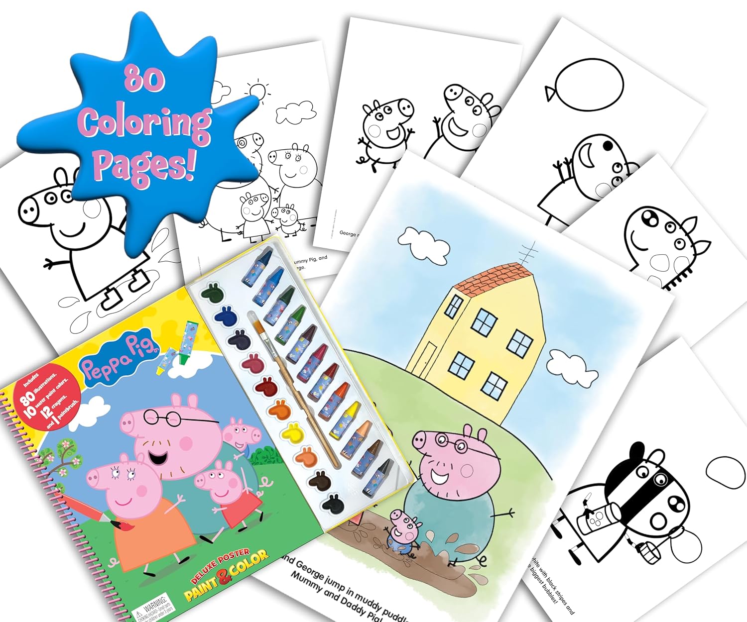 Peppa Pig Deluxe Poster Paint & Color