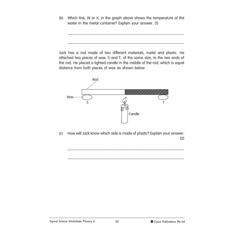 Topical Science Worksheets Primary 4