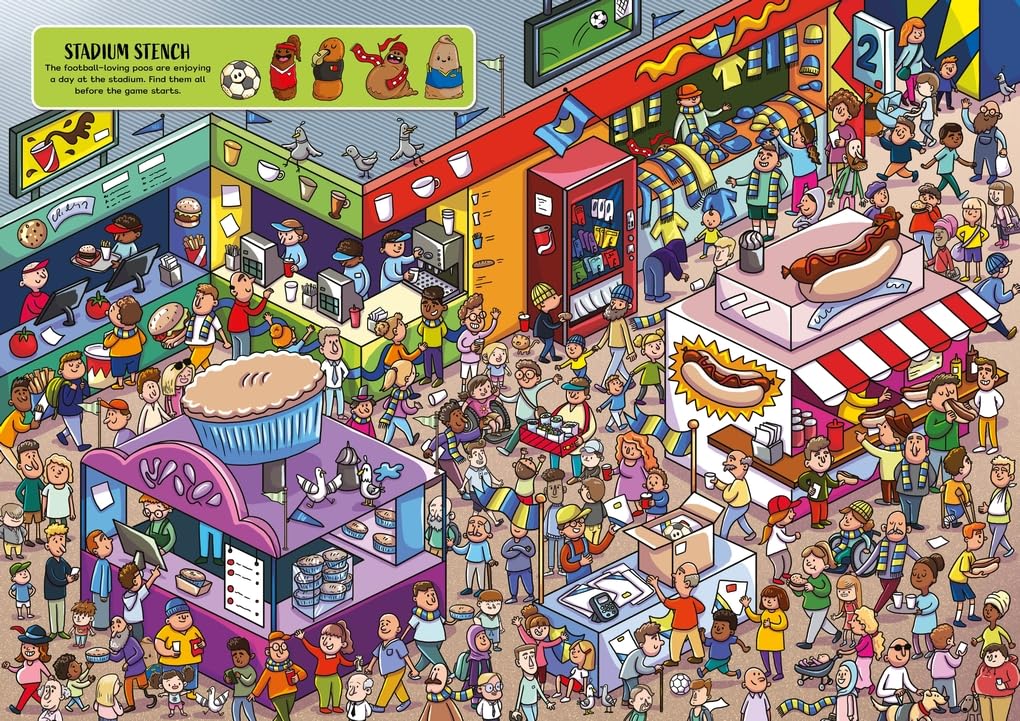 Where's the Football Poo?: A Search and Find Book (Where's the Poo...?) Paperback