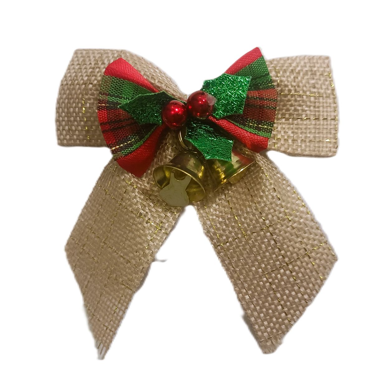 Xmas Bowknot Beige 8cm