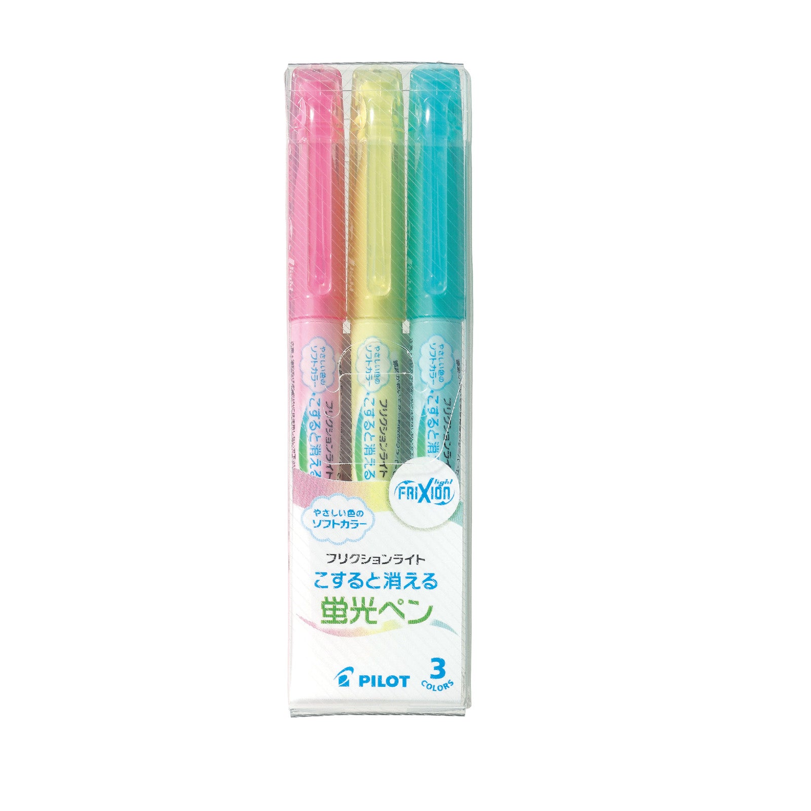 Pilot Frixion Light Erasable Highlighters Set Of 3 Colors (pastel)