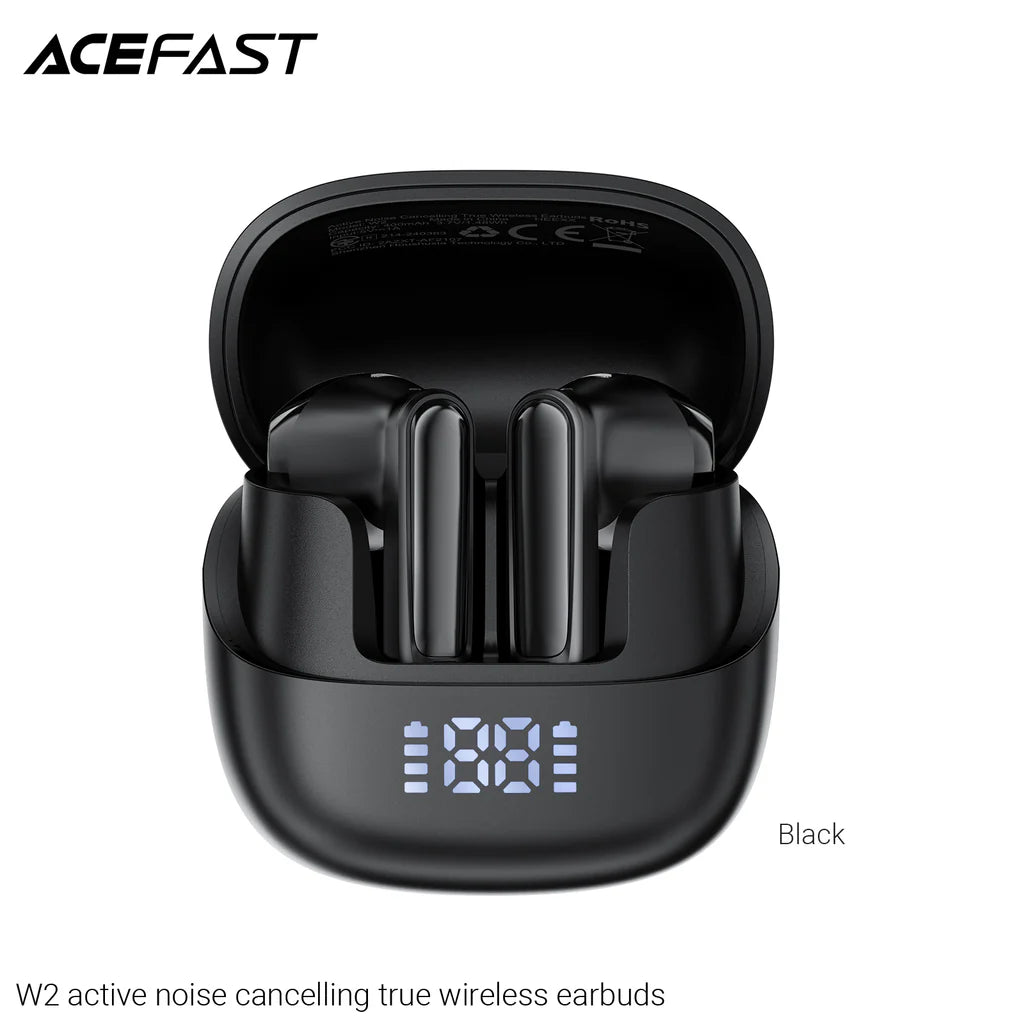 Acefast W2 Active Noise Cancelling True Wireless Eearbuds - Black