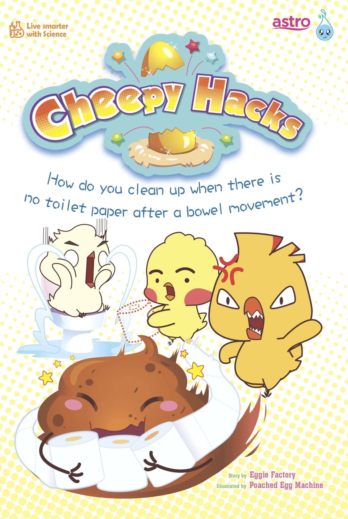 Cheepy Hacks #13 How do you clean up when there is no toilet paper after a bowel movement?