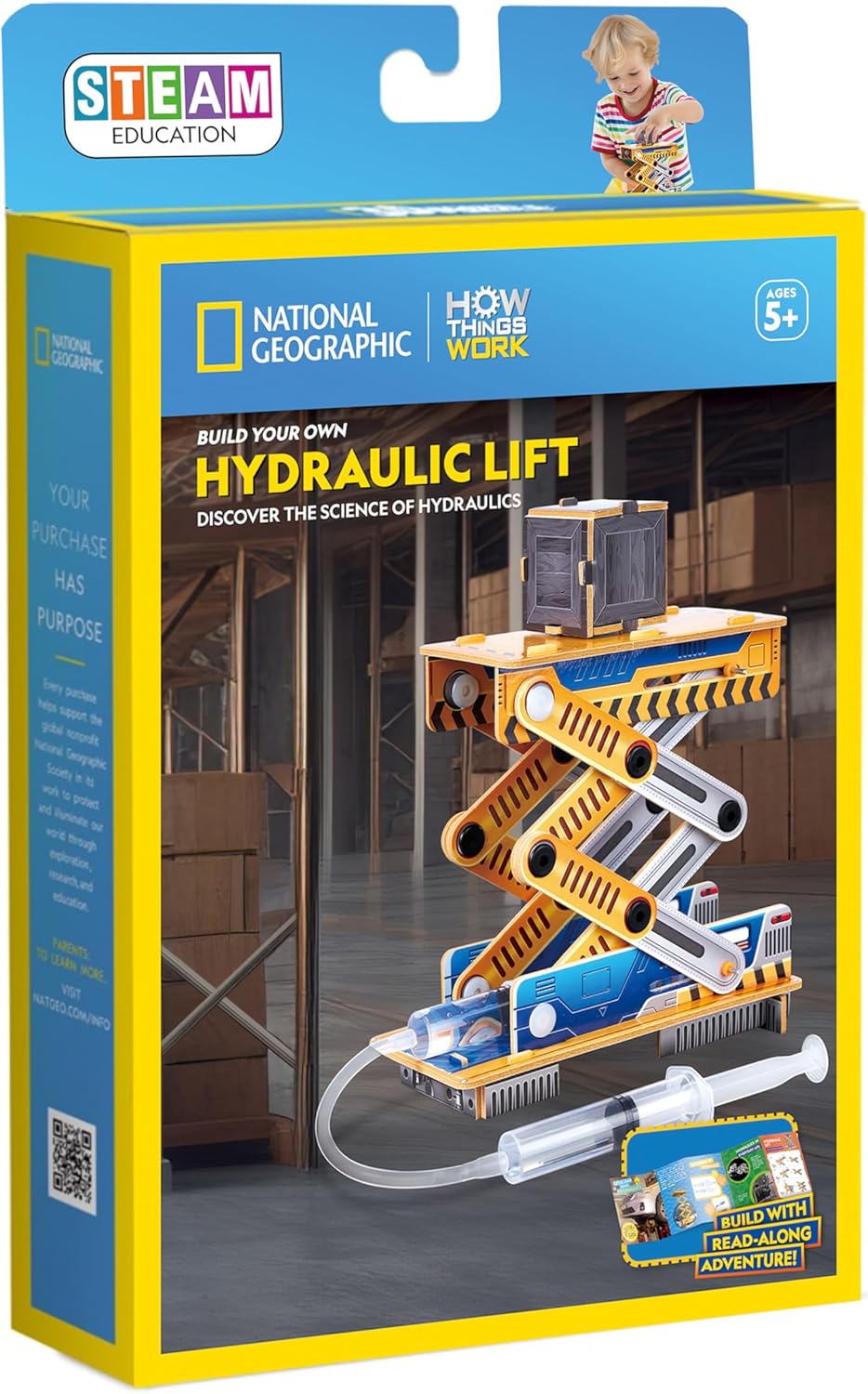 NATIONAL GEOGRAPHIC STEAM HYDRAULIC LIFT
