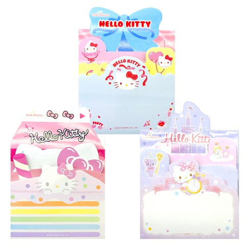 SANRIO HELLO KITTY 3 LAYER STICKY MEMO SET WITH STAND