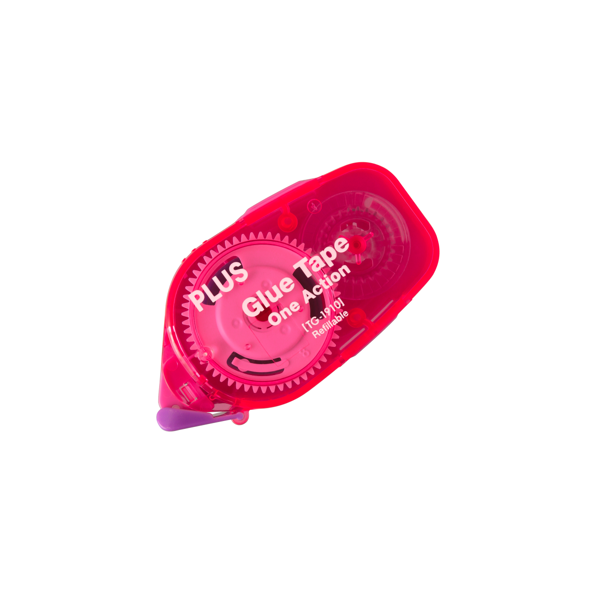 PLUS One Action Glue Tape Neon Color Series 6mm Pink