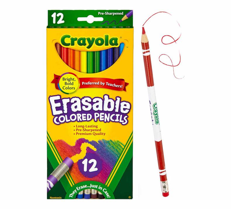 Crayola Erasable Colored Pencils 12's 684412
