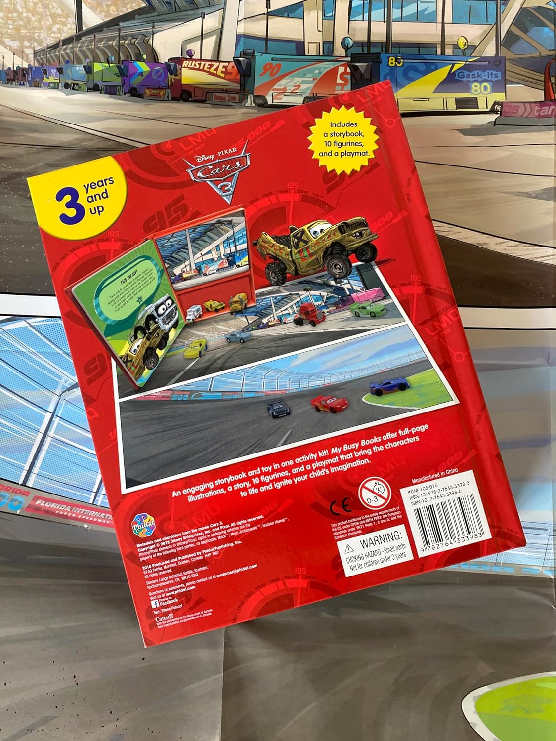 Disney Cars: On The Road: With Storybook, 10 Figurines And A Playmat (My Busy Book) – Novelty Book
