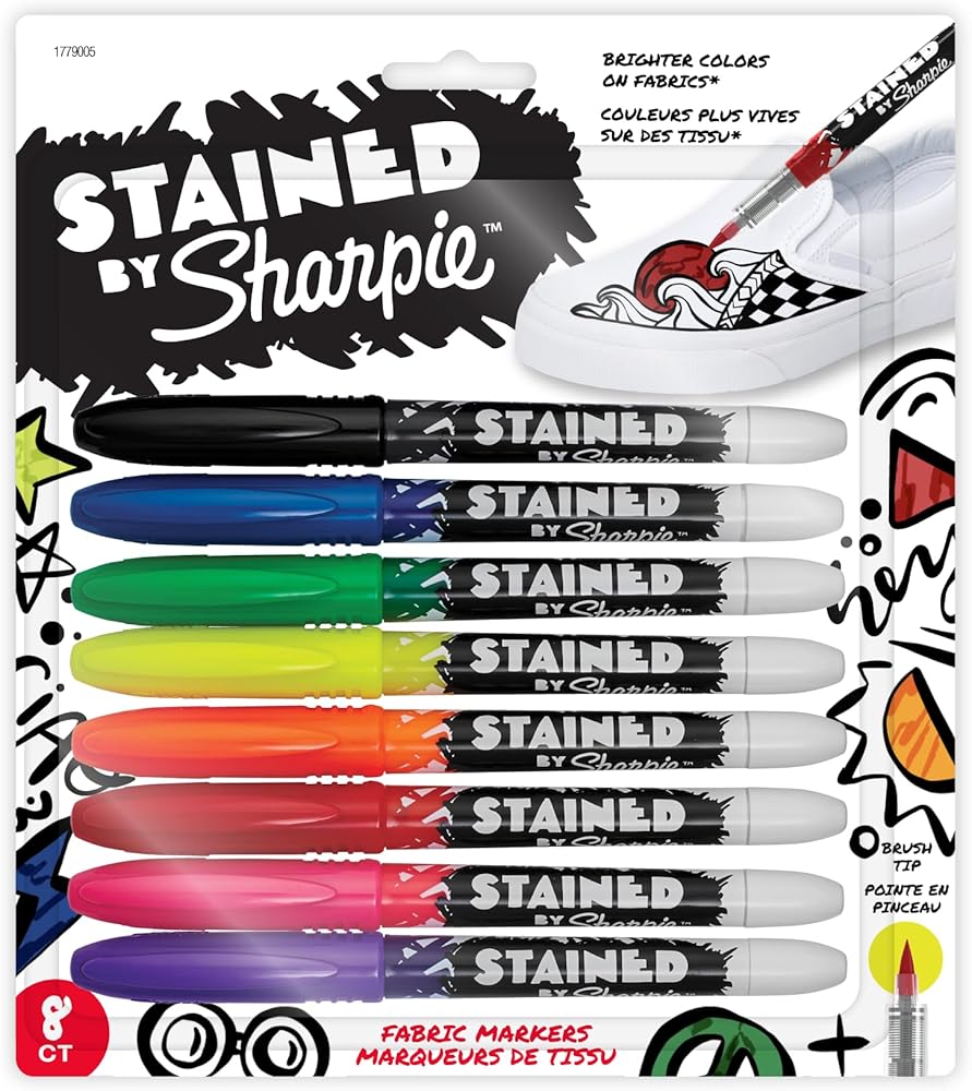 SHARPIE  FABRIC MARKER 8CT