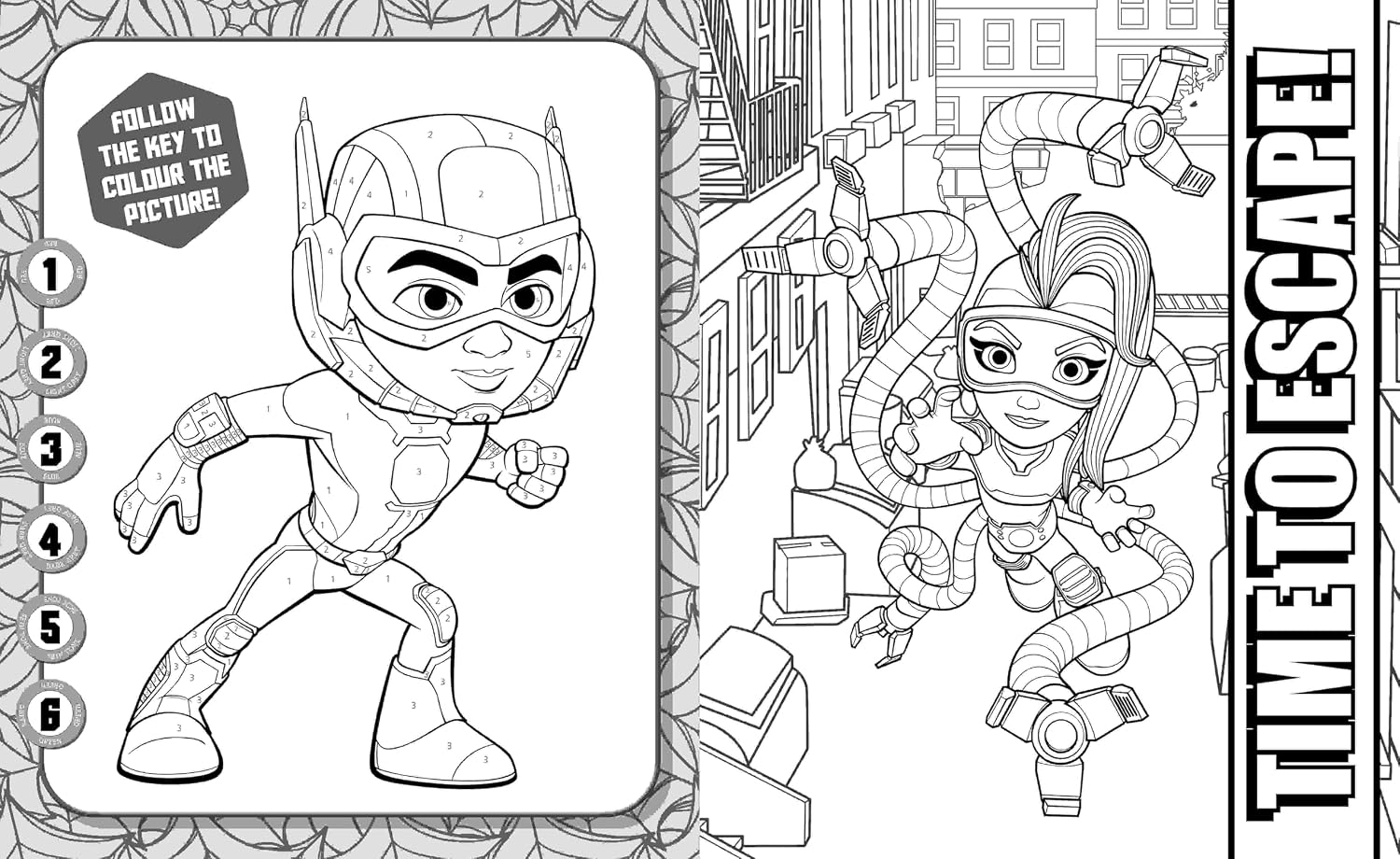 Spidey & Friends: 5-in-1 Colouring