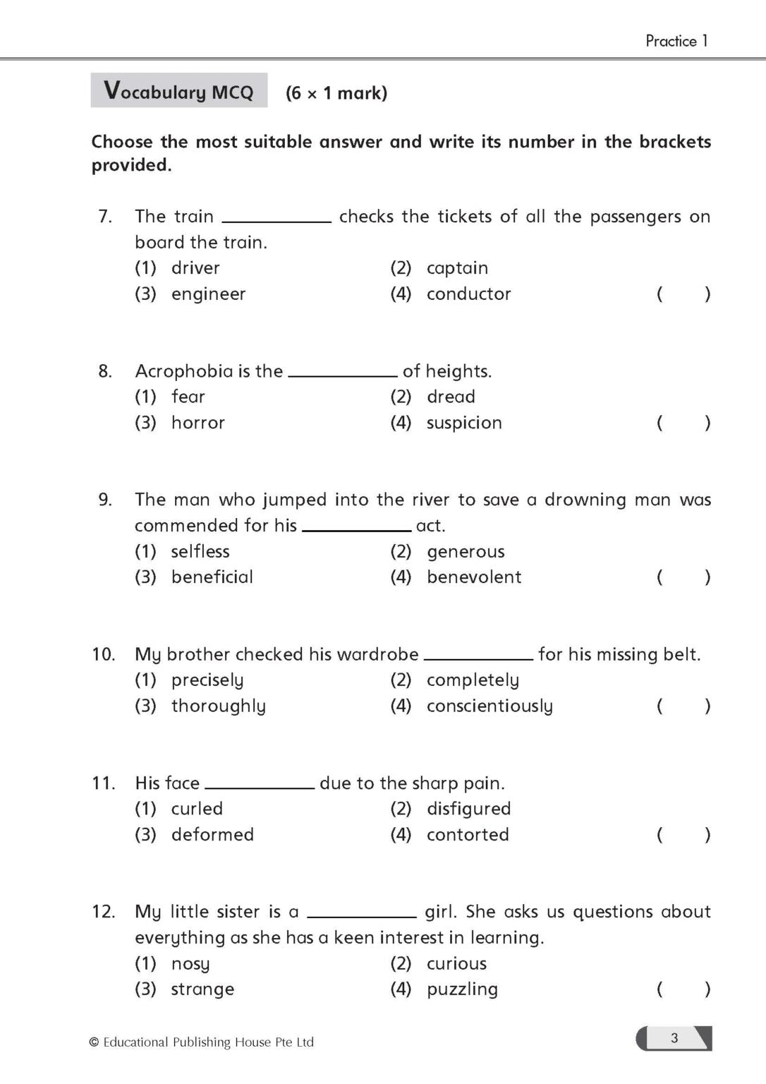 Primary 4 English Practice Package