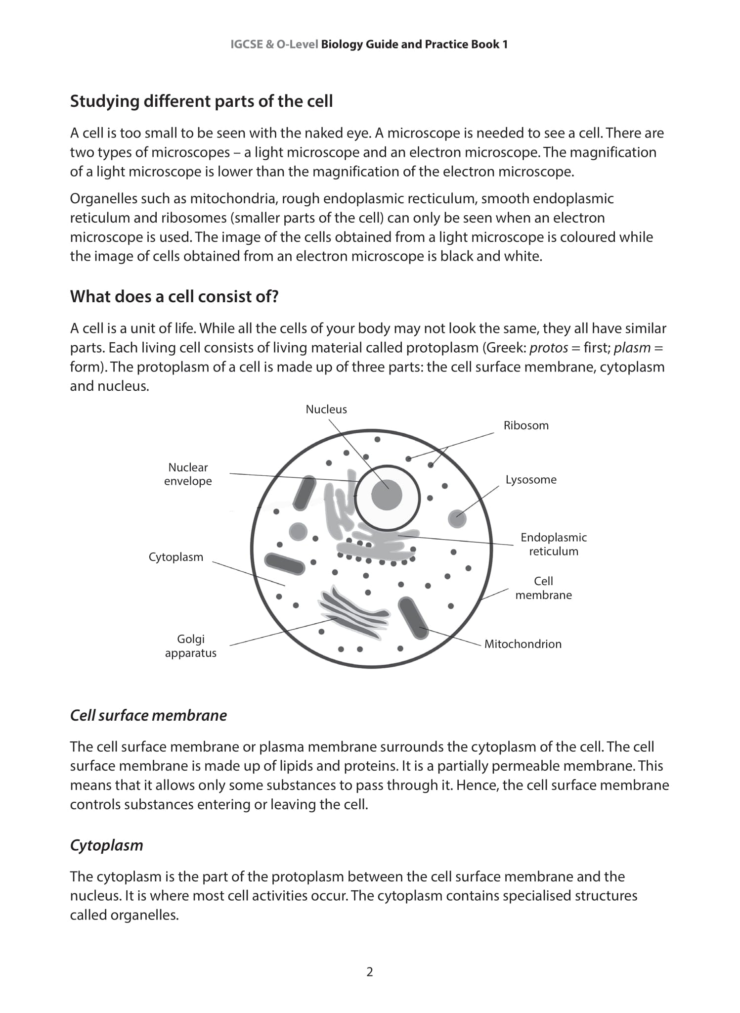 IGCSE and O-Level Biology Guide and Practice Book 1