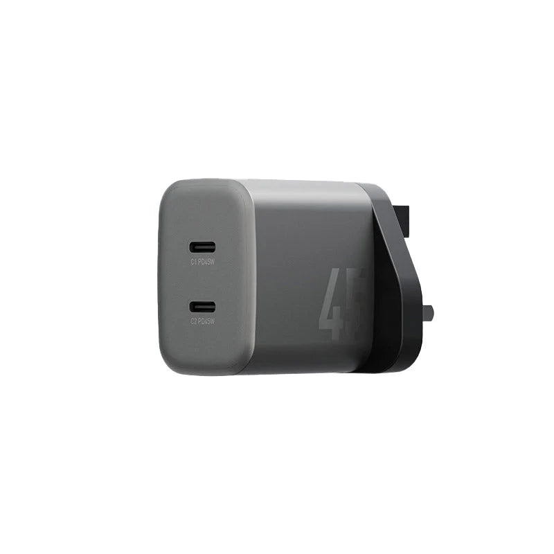 Energea AmpCharge GaN45 2C 45W PD/PPS/QC3.0 Wall Charger