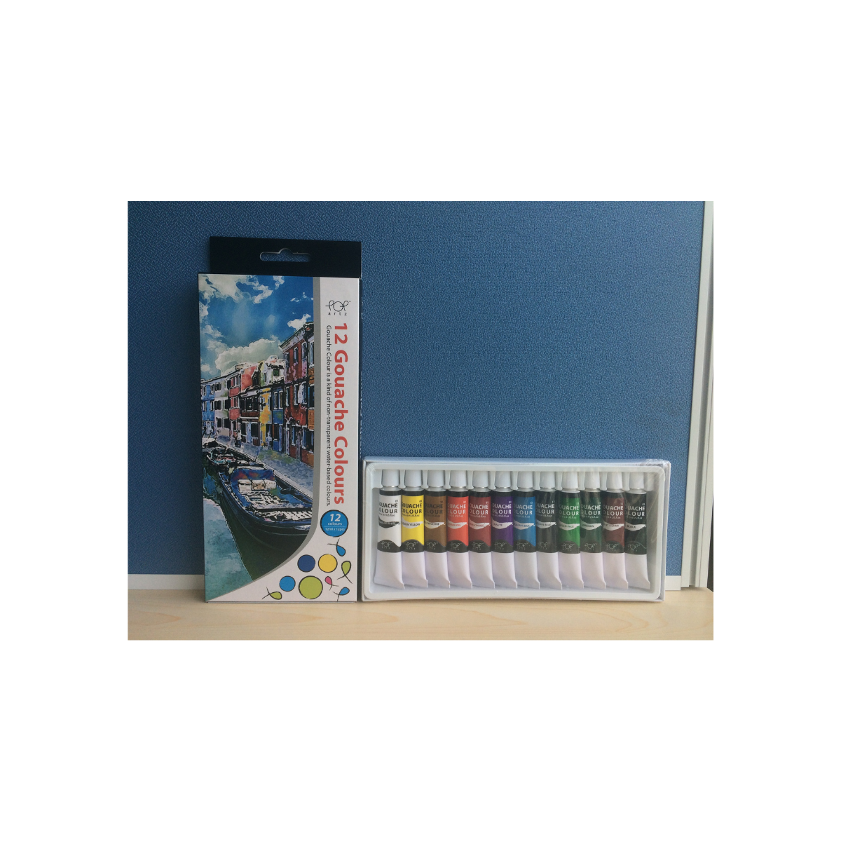 POP Artz Gouache Colours 12ml 12 Colours Set