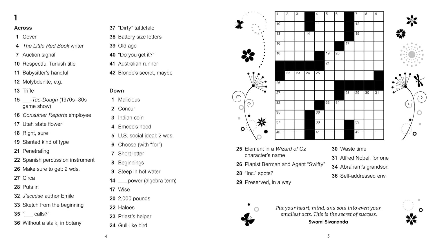 Large Print Inspirational Crossword