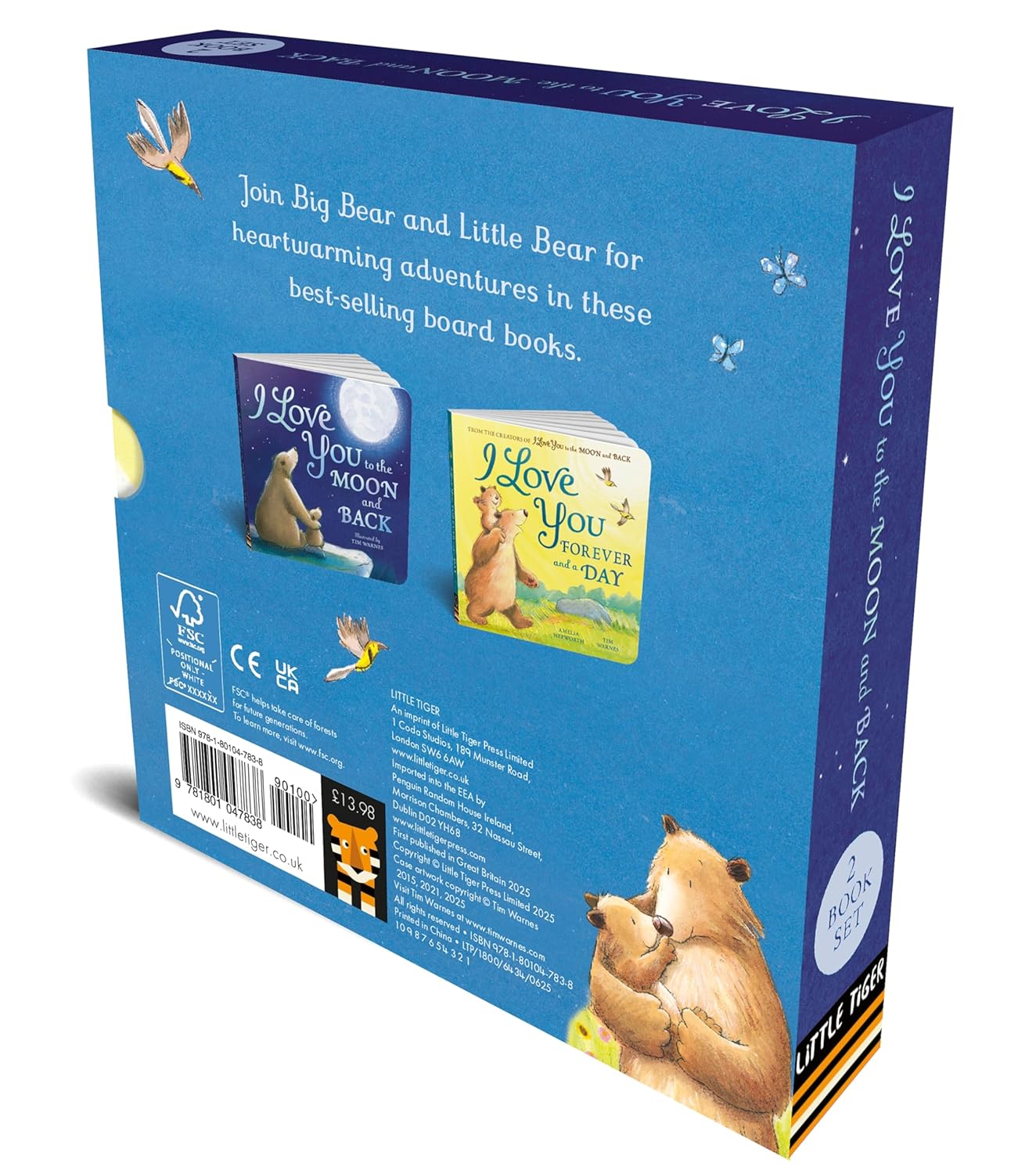 I Love You to the Moon and Back: A 2-Book Slipcase (Board Book)