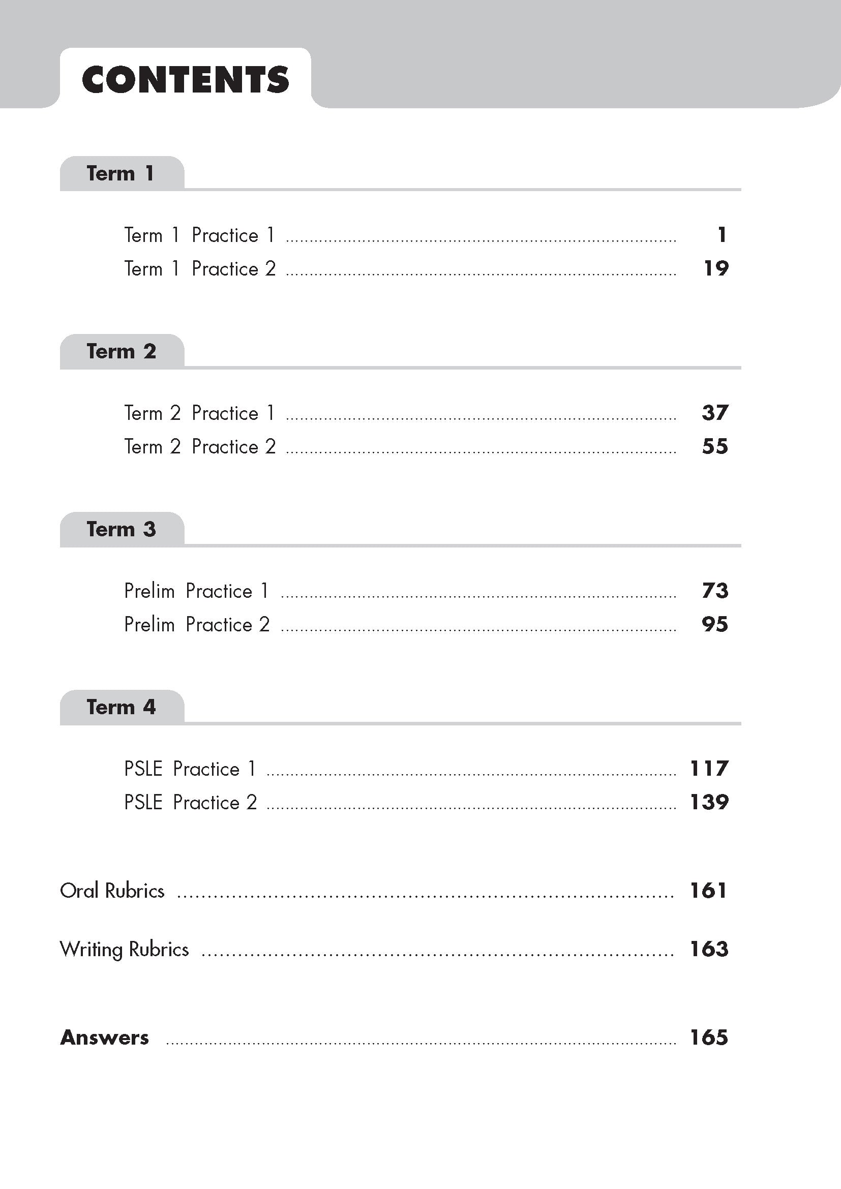 PSLE English Top The Class Term/Sem Papers QR 
