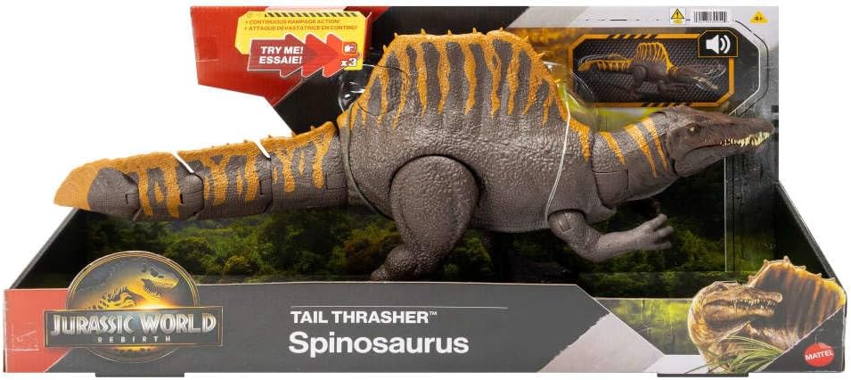 MATTEL JURASSIC WORLD MOVIE CORE SCALE FEATURE SPINOSAURUS ACTION FIGURE