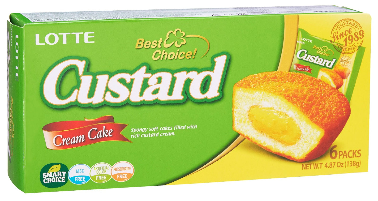 Lotte Custard Cream Pie 6p