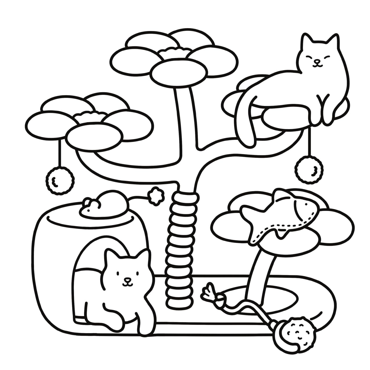 Cat Moments: Meow Life Coloring Book (Paperback – Coloring Book)