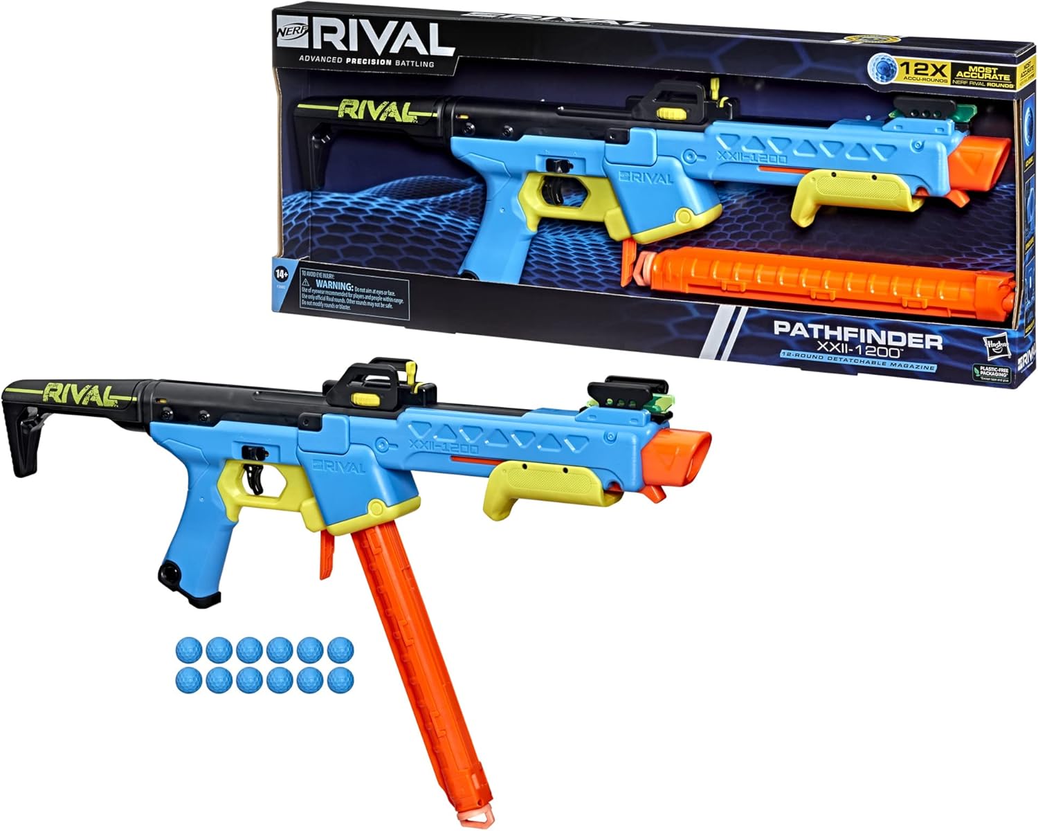 HASBRO NERF RIVAL PATHFINDER XXII 1200 TOY BLASTER