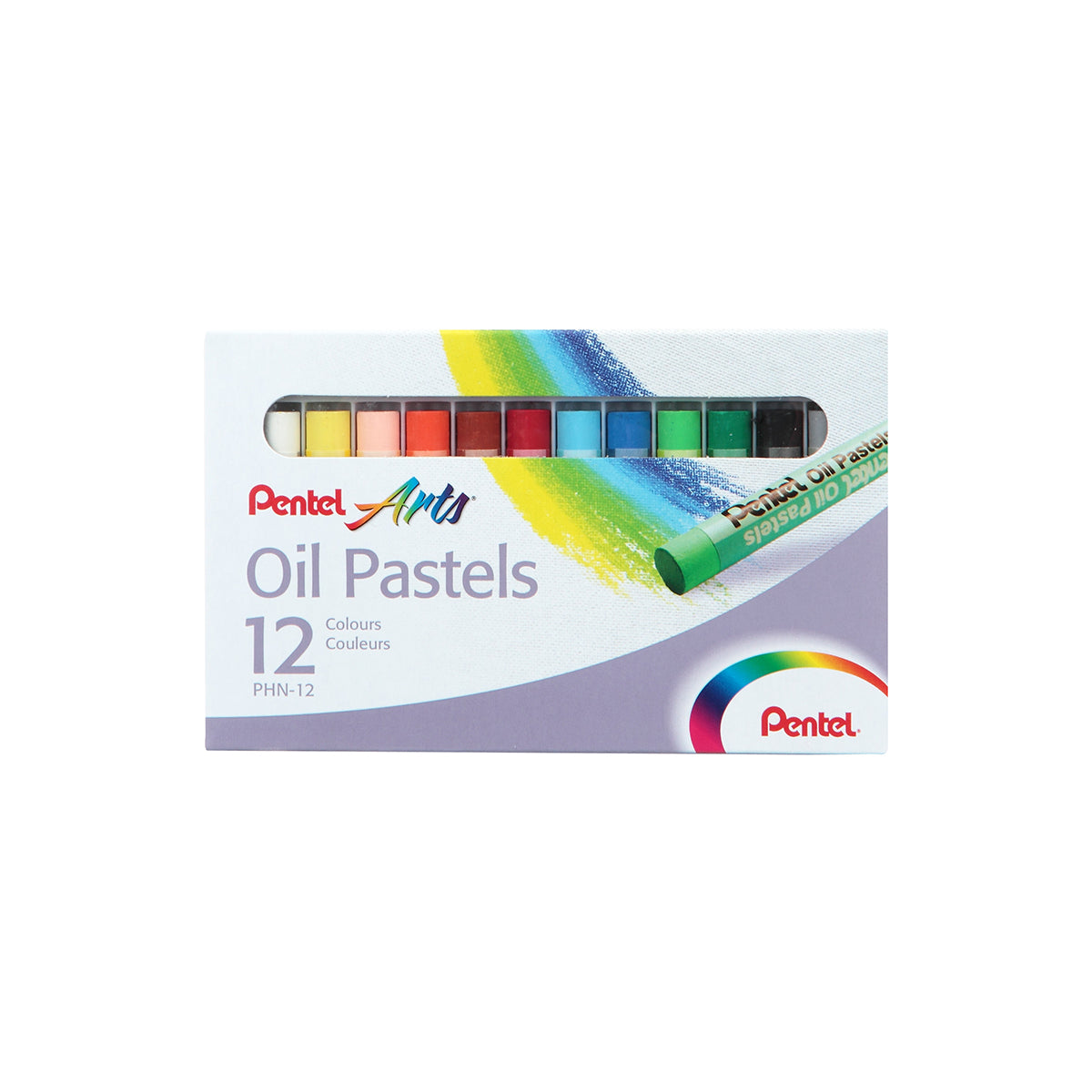 PENTEL Arts Oil Pastels 12 Colours Phn-12