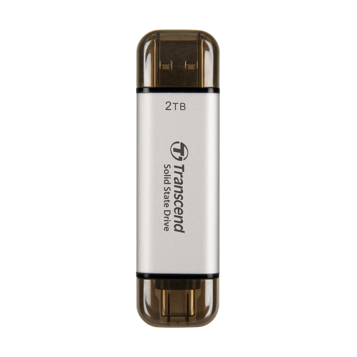 Transcend TS2TESD310S Portable SSD, 2 TB, Silver