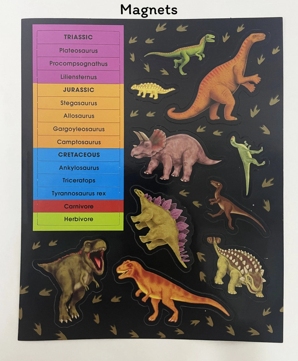 Dinosaurs Factivity Magnetic Folder & Book (With Dino Magnets & Play Board For Kids) – Novelty Book