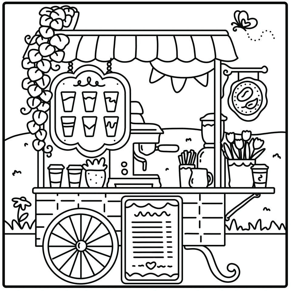 Cozy Cafe (Coloring Moments)