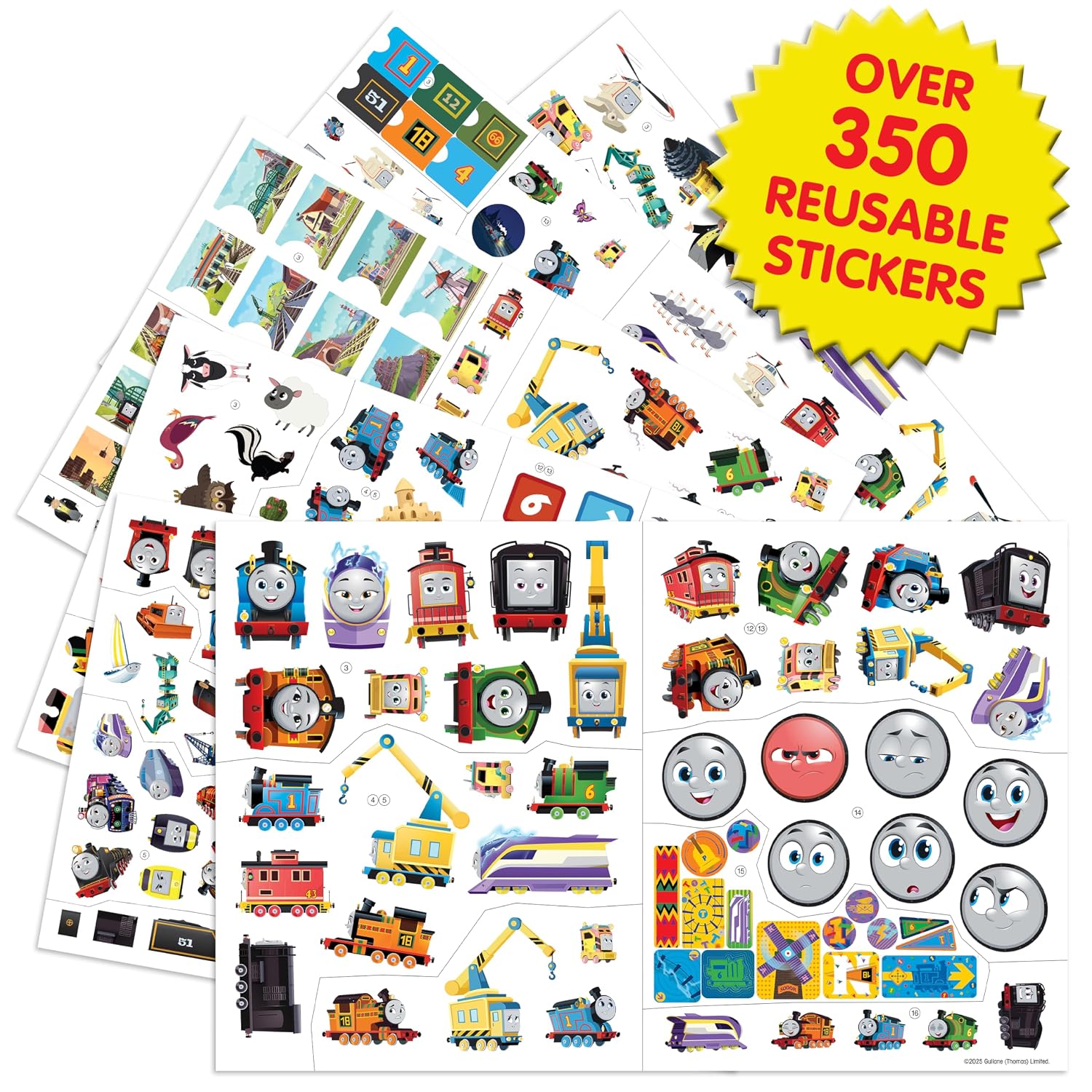 Mattel Thomas Sticker Book Treasury (Board Book)