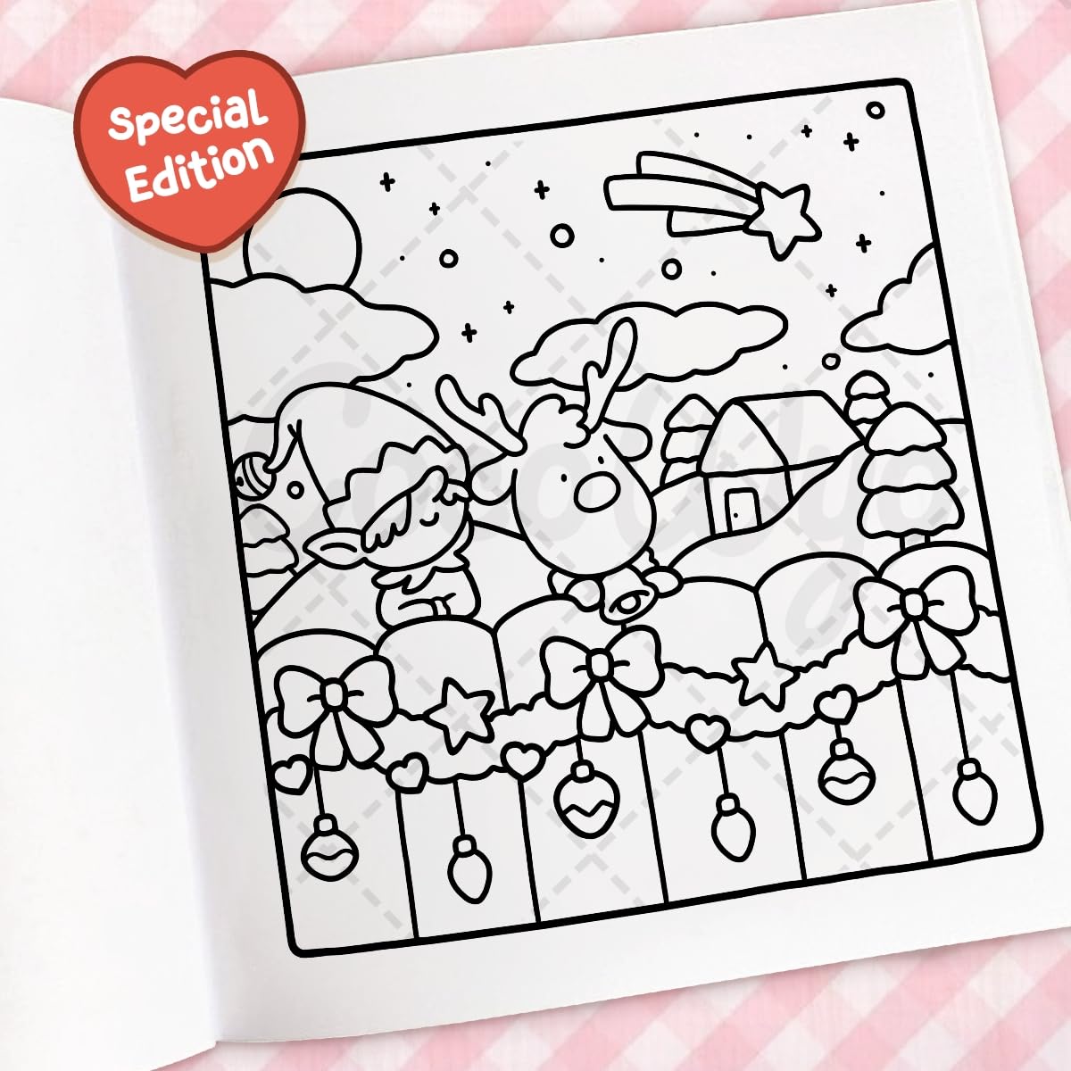 Cozy Christmas: The Cute and Relaxing Festive Colouring Book (Coco Wyo) Paperback