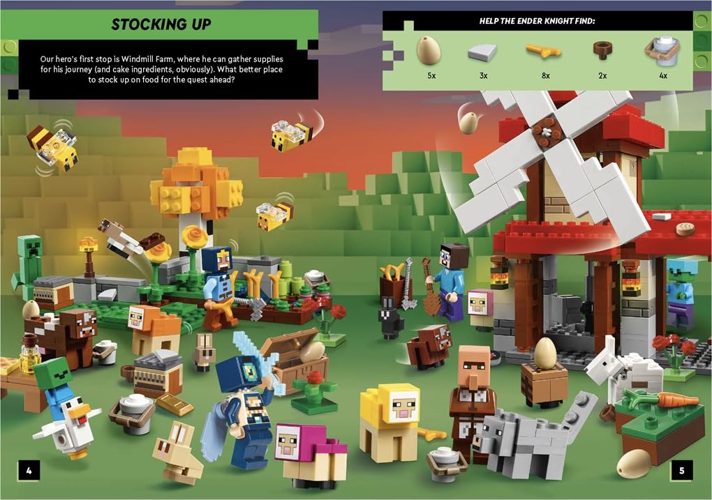 LEGO® Minecraft™: The End Adventure Search & Find Sticker Activity Book (Paperback)