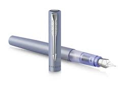 PARKER FOUNTAIN PEN  VECTOR XL F SIL BLUE