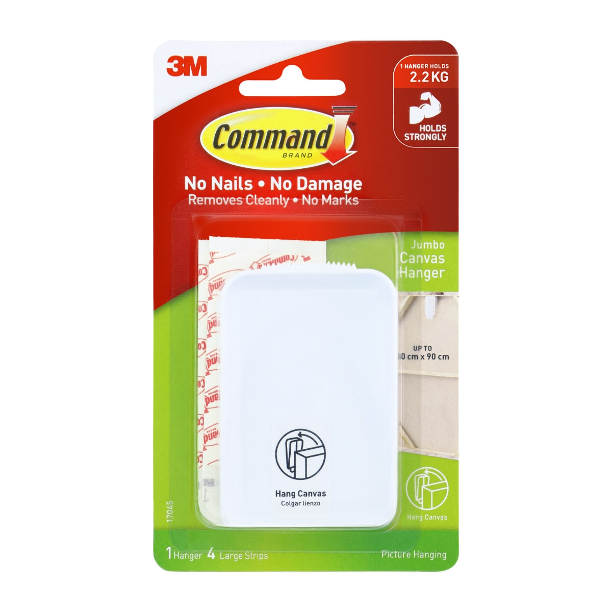 Command™  Jumbo Canvas Hanger 17045-es