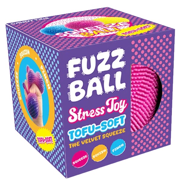 Fuzz Ball Tofu Soft Squishy - Assorted Colour