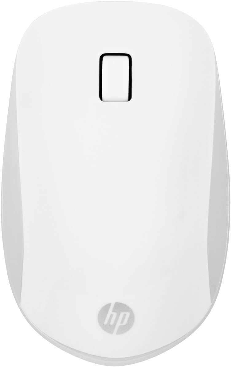 HP 410 Slim Wireless Mouse White (Model Number: 4M0X6AA#UUF), Bluetooth5, iPad, ChromeOS, Mac