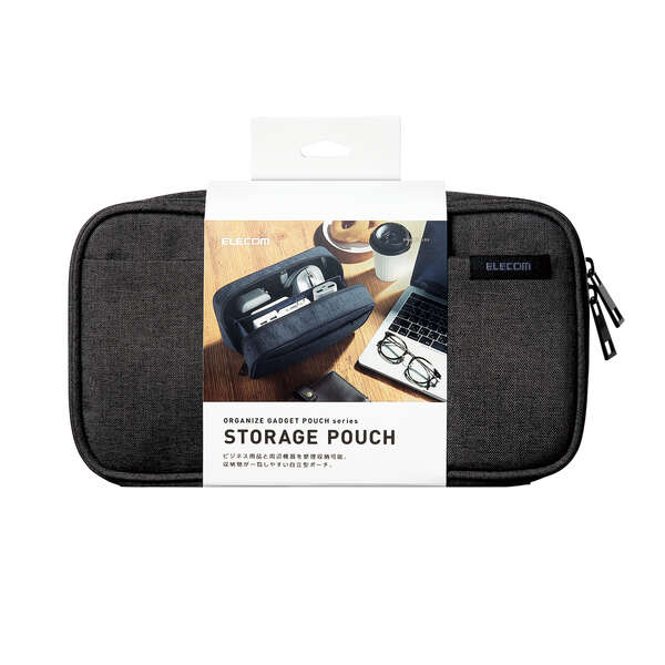 BMA-GP14 Elecom Gadget Pouch Storage Type Black
