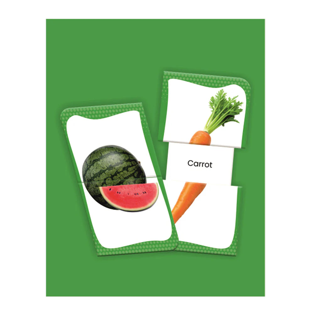 Slide & Learn Flash Cards: Fruits & Vegetables