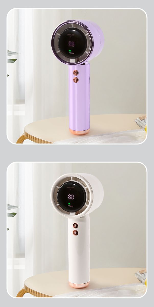 Assorted USB Rechargeable Digital Handy Fan N68