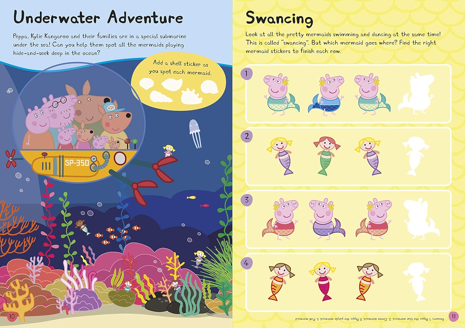 Peppa Pig: Mermaids, Unicorns and Dragons Sticker Activity Book (Paperback)