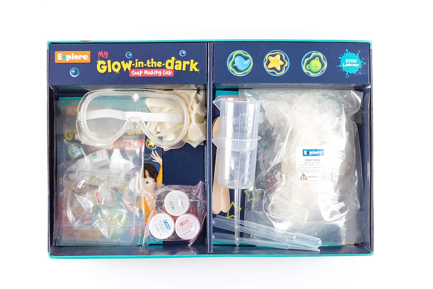 EXPLORE STEM MY GLOW IN THE DARK SOAP MAKING LAB