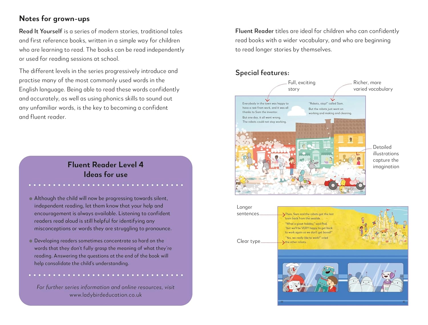  Sam and the Robots: Read It Yourself - Level 4 Fluent Reader (Hardcover)