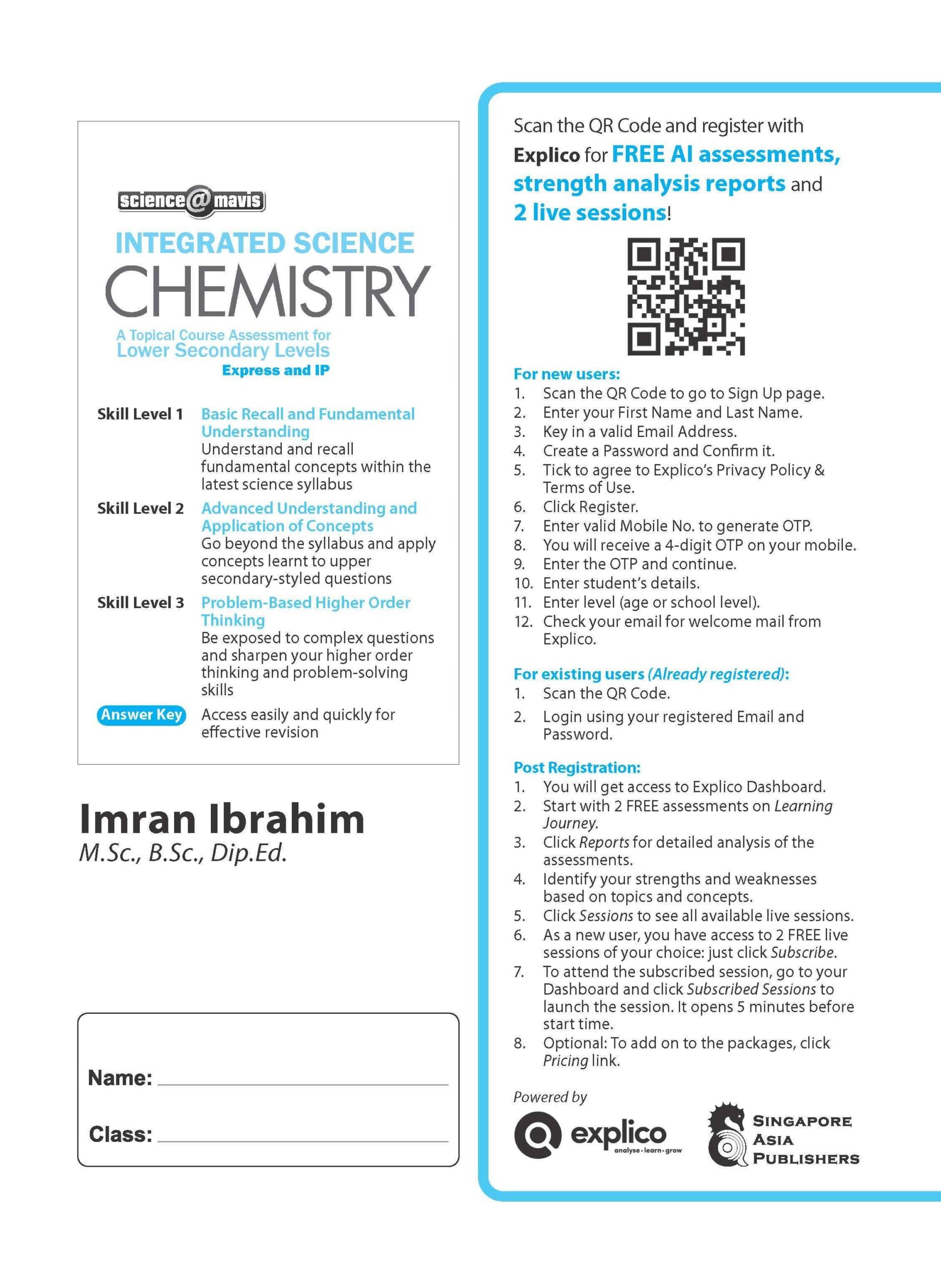 Integrated Science CHEMISTRY for Lower Secondary Levels
