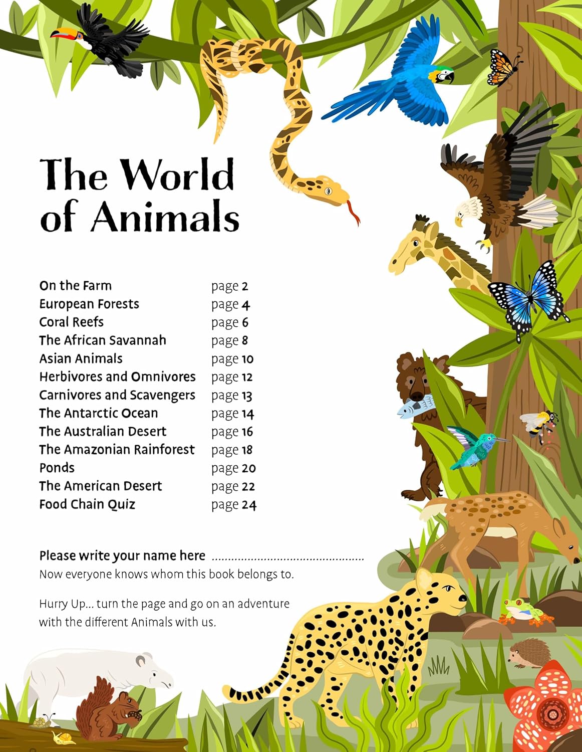 Deluxe Sticker Book: The World Of Animals (Paperback – Sticker Book)