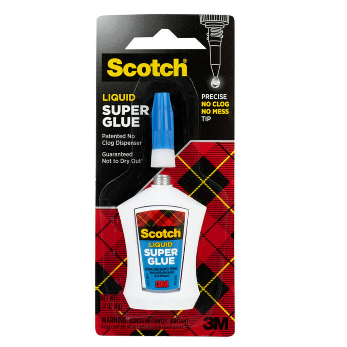 Scotch® Ad124 Super Glue Liquid Precision Applicator
