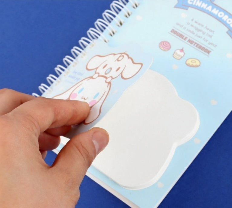 Sanrio My Melody B6 Spiral Notebook With Memo Pad