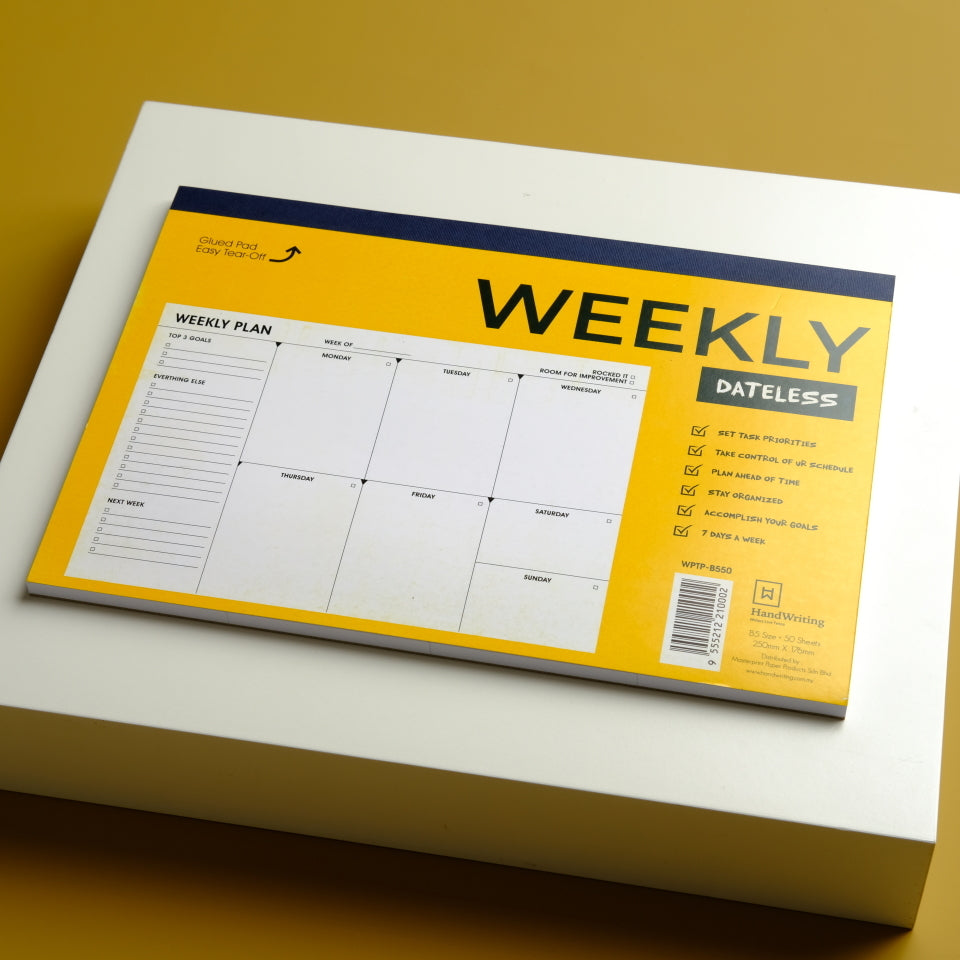 Hw Planner Pad (weekly) B5/80g Wptp-b550