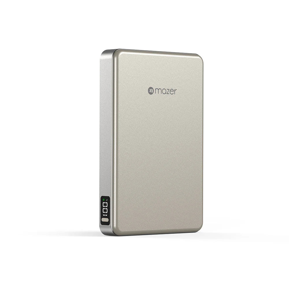 Mazer M-MagAir31-NT qi2-25W 10kmAh PD45W Power Bank (Natural Titanium)