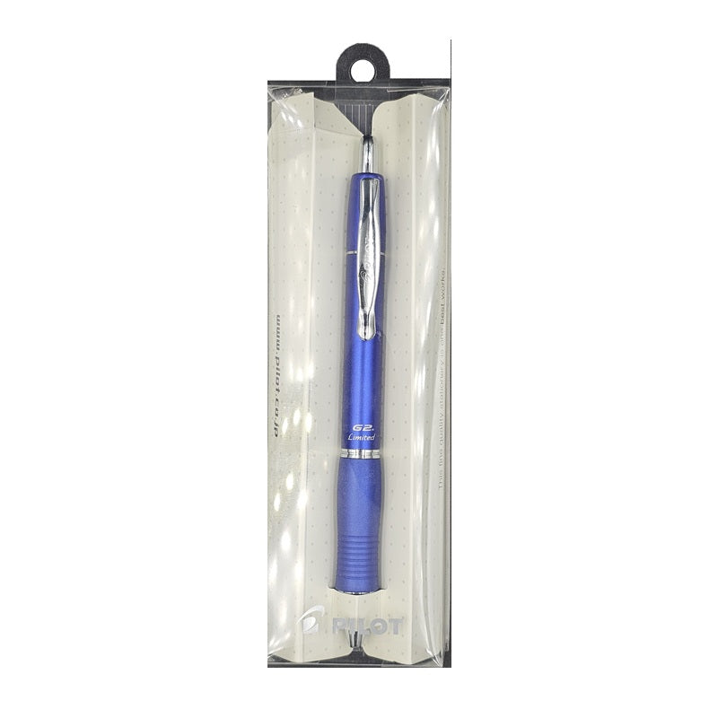 PILOT G2 LIMITED GEL PEN 0.7MM BLUE (BLACK INK)